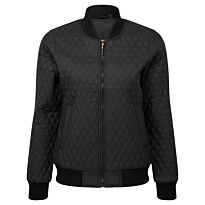Women's quilted flight jacket