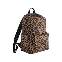 Leopard print backpack