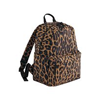 Leopard print mini backpack