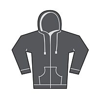 Unisex heavy full-zip hoodie