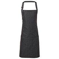 Jeans stitch bib apron