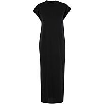Women’s long extended shoulder dress