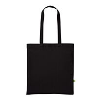 Organic cotton shopper long handle