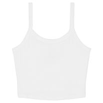 Women’s micro rib spaghetti strap tank
