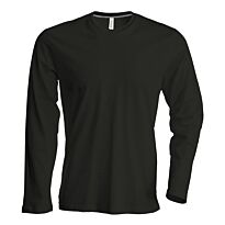 Men's long-sleeved crew neck T-shirt