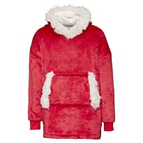 The Kids Ribbon oversized cosy reversible sherpa hoodie