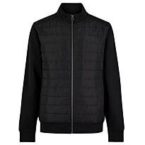 Regular fit quilted full-zip sweatshirt