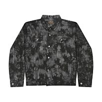 Tie-dye denim jacket