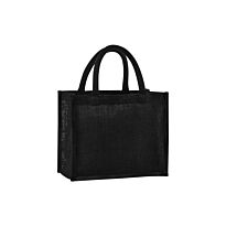 Natural starched jute midi tote