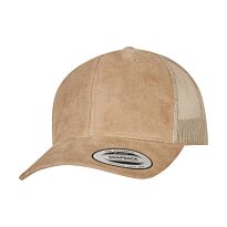 Imitation suede leather trucker cap (6606SU)
