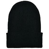 Recycled yarn ribbed knit beanie (1504RY)